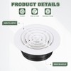 PATIKIL 6 Inch Round Air Vent Cover, 4 Pack ABS