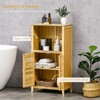Bathroom Floor Cabinet Natural Bamboo Design