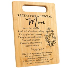Recipe for a Special Mom Bamboo Cutting Board, Mothers Day, Birthday Gifts for Mom from Daughter Son, Christmas Thanksgiving Gift