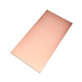 Taiho Copper Plate: Length 3.9 x Width 7.9 x Thickness 0.008 in (100 x 200 x 0.2 mm) | Metal Material Copper Plate