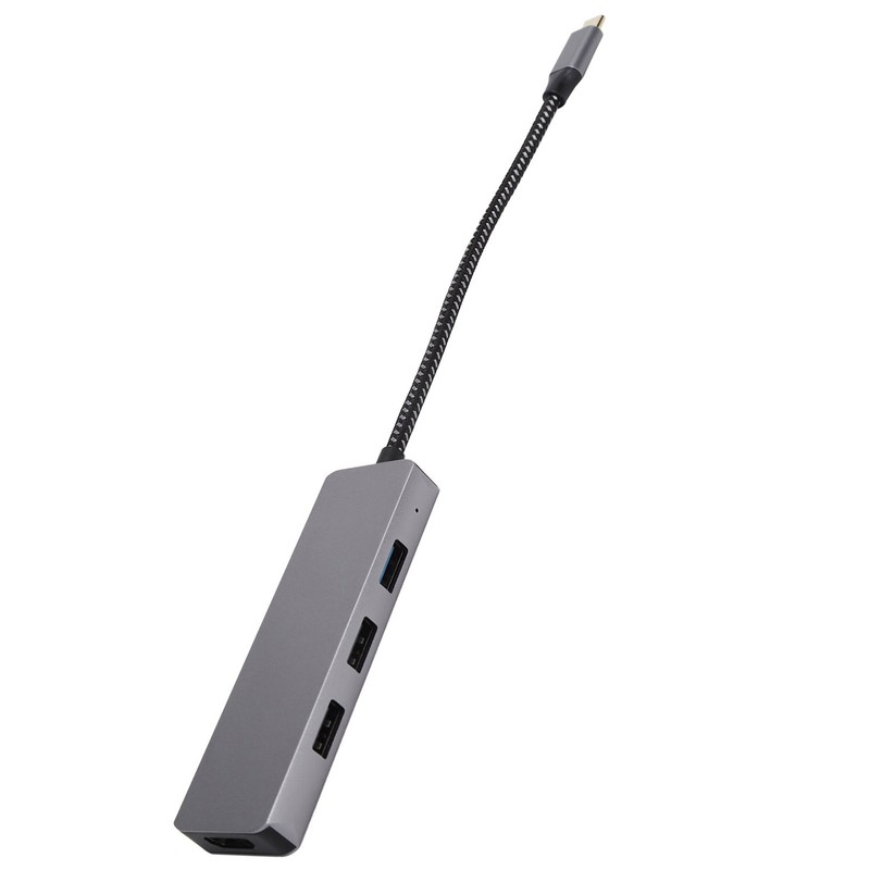 4in1 Hub TypeC to High Definition Multimedia Interface USB2.0 USB3.0