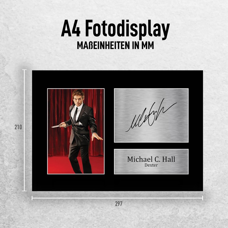 HWC Trading A4 Michael C. Hall Dexter Dexter Gifts Printed