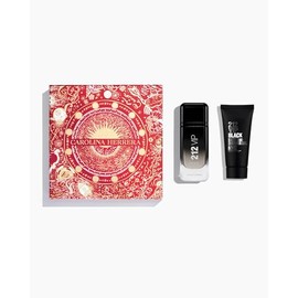 Carolina Herrera 212 Vip Black By Carolina Herrera for Men - 2 Pc Gift Set 3.4oz Edp Spray, 3.4oz Bath & Shower Gel, 2count