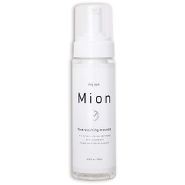 MION Facial Cleansing Foam, Foam, Alkaline Ionized Water, Facial Cleansing, Strawberry Nose, Electrolyzed Water S-100 Formulation, Allergic Skin, Sensitive Skin, Pore Stain, Hypoallergenic, 100%