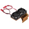 540 / 550 Motor Twin Cooling Fan Heat Sink With