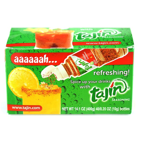 Tajín Clásico Chile Lime Seasoning Mini Display 0.35 oz (Pack of 40 Containers)