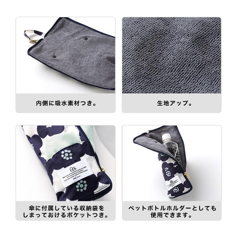 [2025] Wpc. Patterns Umbrella Case, Girly Cherry, Navy, W173-430-202