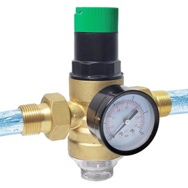 Pressure Regulator Water 3/4 Inch Pressure Regulator DN 20, Pressure Regulator Water, Brass Water Pressure Reducer Relief Valve for Regulating Water Pressure for Homes Buildings Factories