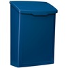 Architectural Mailboxes 2681BE Marina Wall Mount Mailbox, C1, Blue