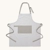 Homescapes 100% Pure Cotton Apron Washable Kitchen Apron with Pouch