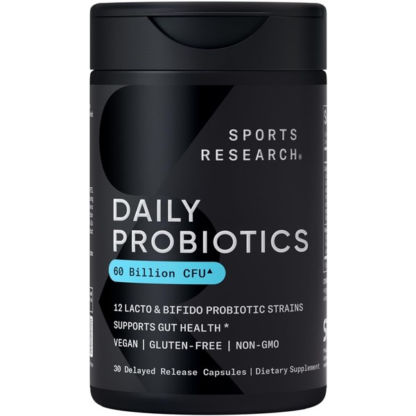 Sports Research Sports Research Daily Probiotics with Prebiotics, 60 Billion