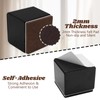 Kyuionty Self-Adhesive Furniture Risers Set of 4, Square Lift Risers