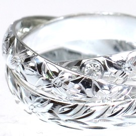 [BreezyIsland] Hawaiian Jewelry 3 Ring 3 in 1 4mm Width x 3 Silver 925, Sterling Silver, No Gemstone