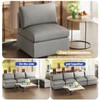 FDW Sofa Couch Deep Seat Sofa Couch 1-Seat Convertible Sofa