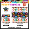 Feifeiya 60 Pcs Graduation Party Cocktail Paper Napkins 6.5 x