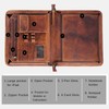 Madosh, Leather Padfolio Binder Document Organizer Office Interview Resume File