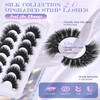 Faux Mink Lashes Thick Lashes 200D Volume Strip Lashes Cat
