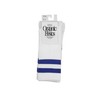 Organic Basics Unisex Core Stripe Crew Socks 3-pack, White/Vibrant Blue,