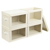 Homsorout Storage Bins Closet Storage - Bins with Lid, Stackable