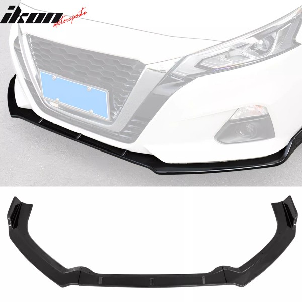 IKON MOTORSPORTS Fits 19-22 Nissan Altima Front Bumper Lip Gloss