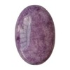 Manekieko Natural Purple Lepidolite Worry Stones Oval Palm Pockets Healing