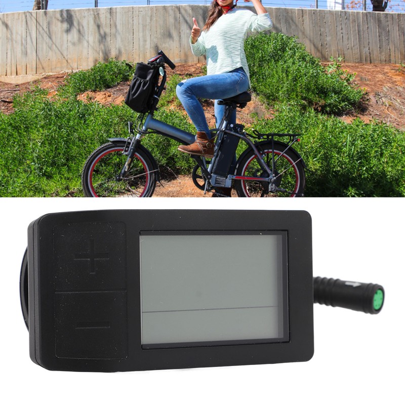 Electric Bike LCD Display Meter Waterproof 5pin Connector Bike Conversion