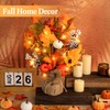 2 Pack Fall Decor Artificial White Berry Maple Leaf Pumpkin