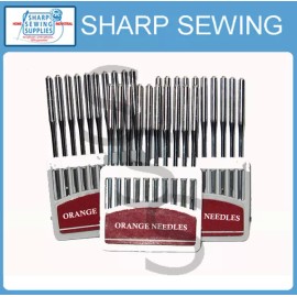 Orange CONSEW 223 / 224 WALKING FOOT NEEDLES #18 (30 EACH) 135x17