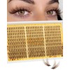 Lash Clusters Wispy Eyelash Clusters 300 Pcs Natural Cluster Eyelash