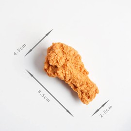 5 Pcs Simulated Chicken Legs Fake Food Model Simulated Model Lifelike Fake Fried Chicken Kitchen Home Party Decoration Display Photography Props