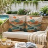 Outdoor Chair Cushion Covers 18x18 Set of 2,Cute Throw Pillows