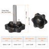 sourcing map 8pcs Star Knobs M6 x 30mm 304 Stainless
