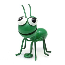 Dekohelden24 Formica in metallo con calamita per frigorifero, colore verde, dimensioni: 7 x 7,5 x 8,5 cm (lunghezza x larghezza x altezza)