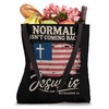 Normal Isn't Coming Back Jesus Is Christian American Flag Tote