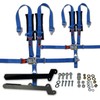 KRX 1000 Harness Mounting Kit with Aces Racing Harnesses (Blue,