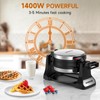 Waffle Maker, Double Belgian Waffle Maker 180°Flip, 1400W Waffle Iron
