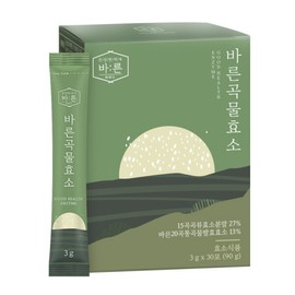 Bareun 건강한약속바른 바른 저분자 20곡 통곡물 효소 30포x1박스(총 30포) Healthy Promise Right Low Molecular 20 Grain Whole Grain Enzyme 30 Sachets x 1 Box (Total 30 Sachets)