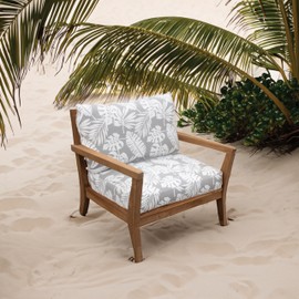 Tommy Bahama Deep Seating Lounge Cushion, 23" X 24" X 4", Tropical Chrome