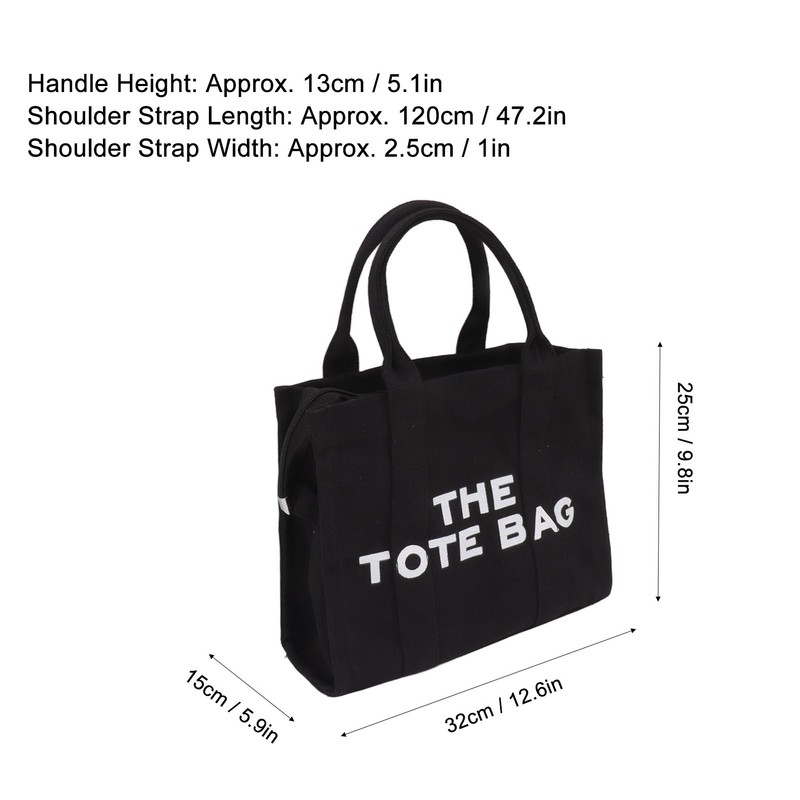 Women Bag Canvas Waterproof Large Capacity Casual Shoulder Bag with