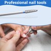 2Pcs 3/32" Cuticle Bit Gel Remover Drill Bit Small Cone