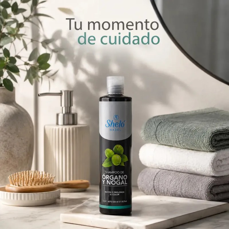 Shampoo De Órgano Y Nogal Cabello Teñido Matiza Oscuro 530