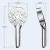 Properhome HS01 6-Way Pressure Boosting Hand Held Shower Head Round