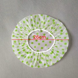 JZK 6 x Waterproof shower cap reusable plastic hair cap bath cap for hair salon, home use, travel and spa for girl women and men