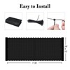 SUNLAX 3'x10' Black Balcony Privacy Screen Fence Windscreen Cover Fabric