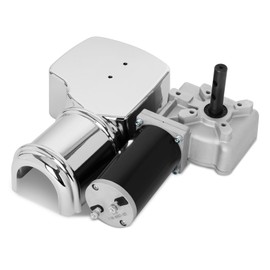 12V 2.0 HP 90:1 900 Watt Dump Truck Roll Tarp Motor with Chrome Cover,Universal Replacement Dump Truck Trailer Tarp Motor, fit for Transport Trucks, Heavy Trucks(1 Year War/y)