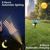 FOSUNKER All-New Solar Spot Lights Outdoor Waterproof，20 LEDs Solar Flag