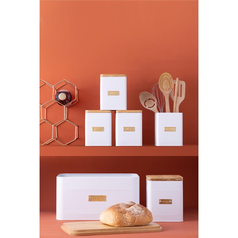 Typhoon Otto Square White Utensil Pot