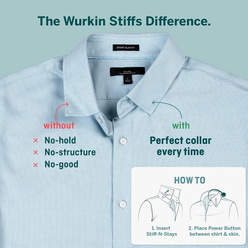 Würkin Stiffs Collar magnético de plástico que se mantiene como