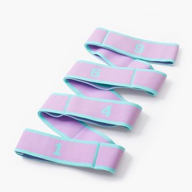 xingmo Stretch Strap Latin Dance Resistance Bands Pilates Yoga Elastic Stretching Belt (light purple)