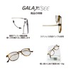 GALAXSEE 老眼鏡 ブルーライトカット ステンレス合金フレーム カジュアル GA-201＆202 (C62 デミ, 1.00)